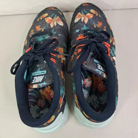 Nike Free 5.0 Floral Photosynthesis Athletic Running Shoes Women’s Size 9 Flower - Picture 6 of 12